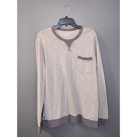 UNTUCKit Pocket T-Shirt Men's XL Gray Long Sleeve Cotton Crew Casual Almar - Picture 2 of 5